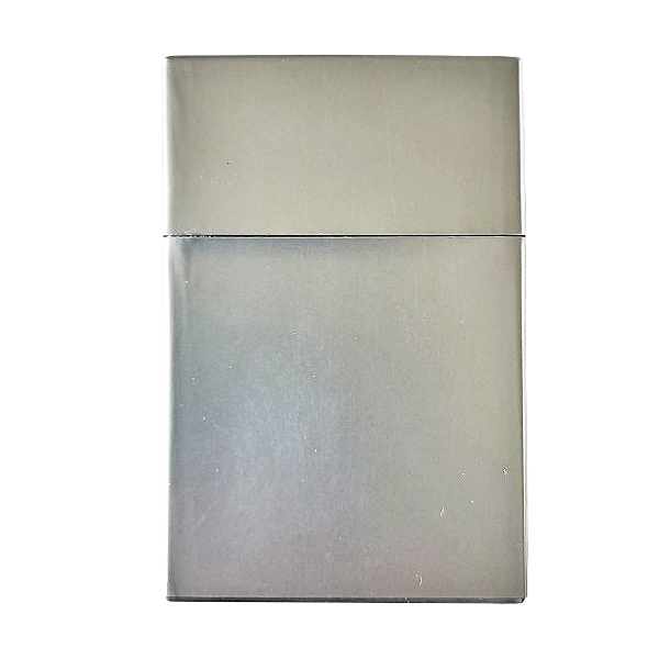 Sigarettendoosje metallic zilvergrijs