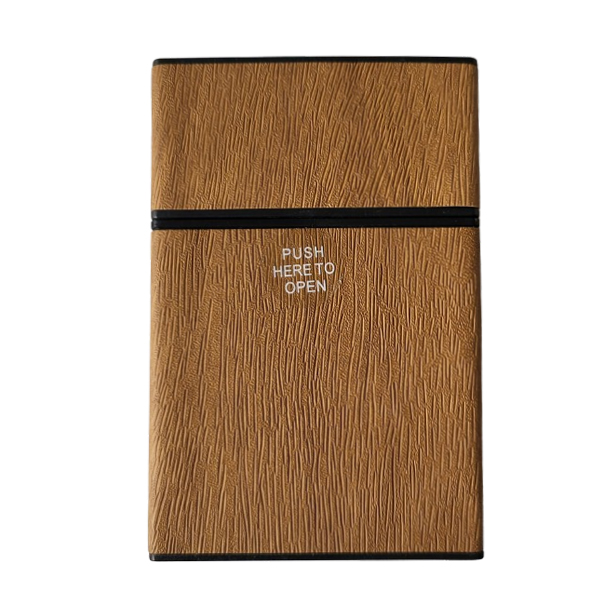 Sigarettendoosje houtpatroon bruin