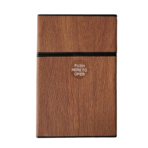 Sigarettendoosje houtpatroon roodbruin