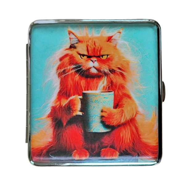 Sigarettenkoker rode kat met beker
