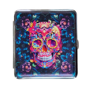 Sigarettenkoker skull met bloemen