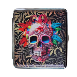 Sigarettenkoker skull met bladeren