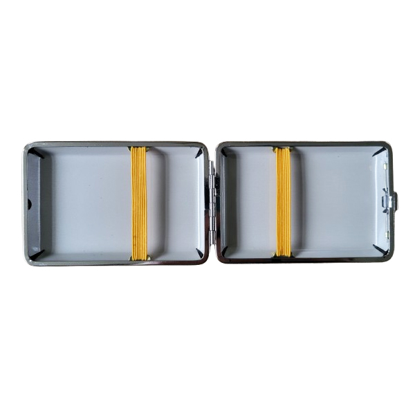 Sigarettenkoker zwart kunstleer relief