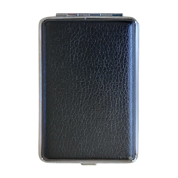 Sigarettenkoker zwart kunstleer relief