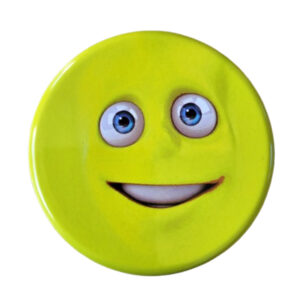 Zakasbakje smiley geel met draaideksel