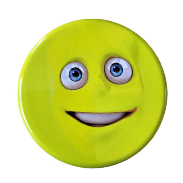 Zakasbakje smiley geel met draaideksel