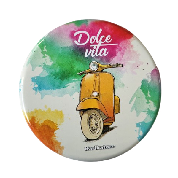 Zakasbakje scooter Dolce Vita met draaideksel