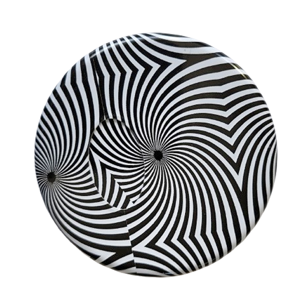 Zakasbakje zwart/wit motief 1 met draaideksel