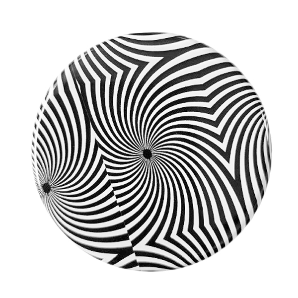 Zakasbakje zwart/wit motief 1 met draaideksel