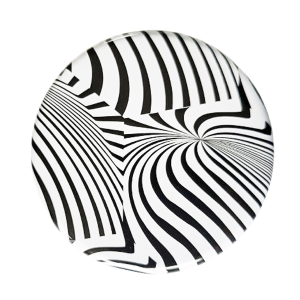 Zakasbakje zwart/wit motief 3 met draaideksel