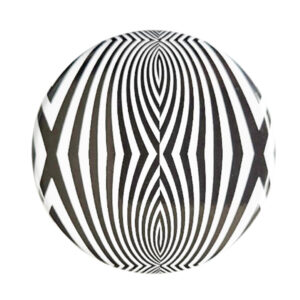 Zakasbakje zwart/wit motief 4 met draaideksel