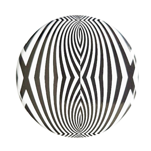 Zakasbakje zwart/wit motief 4 met draaideksel