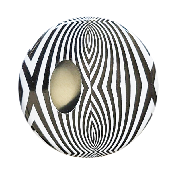 Zakasbakje zwart/wit motief 4 met draaideksel