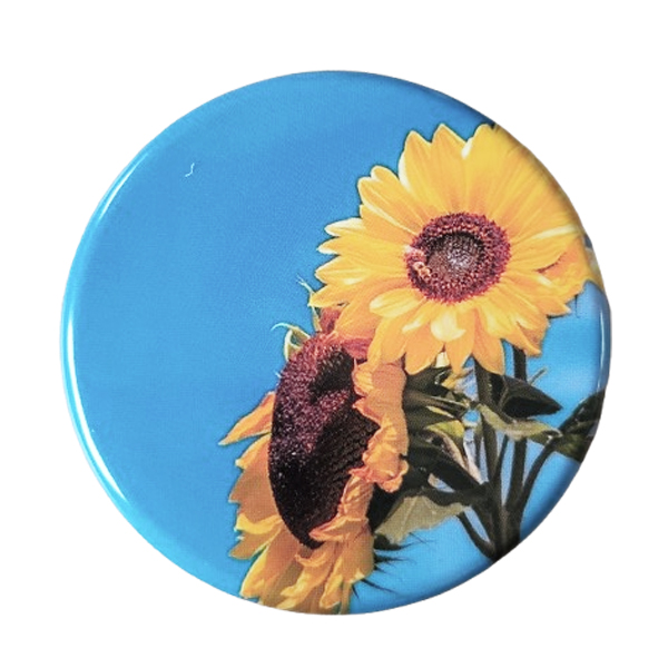 Zakasbakje 2 zonnebloemen - met draaideksel