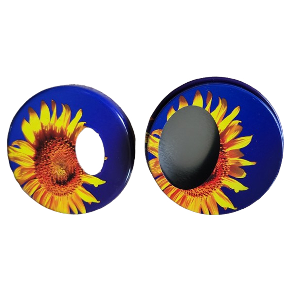 Zakasbakje zonnebloem - met draaideksel