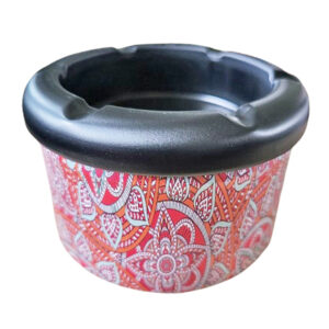 Asbak mandala rozerood, oranje, mint