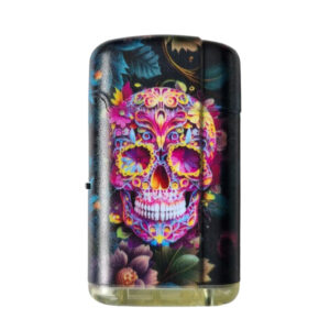 Aansteker La Catrina Skull met bloemen