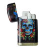 Aansteker La Catrina Skull met vlinders