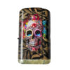 Aansteker La Catrina Skull met bladeren