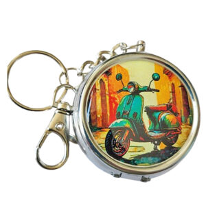 Zakasbakje scooter in straatje petrol