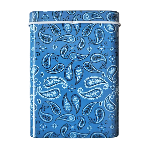 Sigarettendoosje paisley blauw