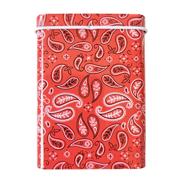 Sigarettendoosje paisley rood