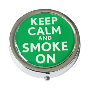 Zakasbakje keep calm and smoke on - groen