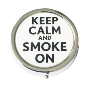 Zakasbakje keep calm and smoke on - wit