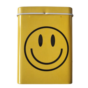 Sigarettendoosje smiley geel