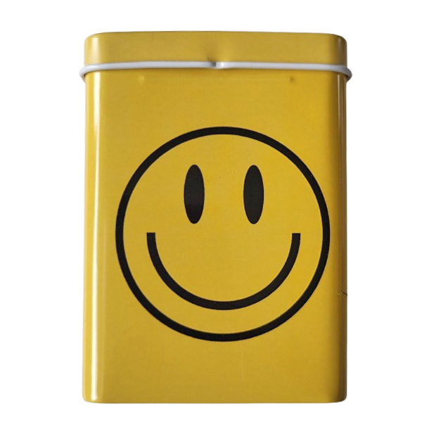 Sigarettendoosje smiley geel