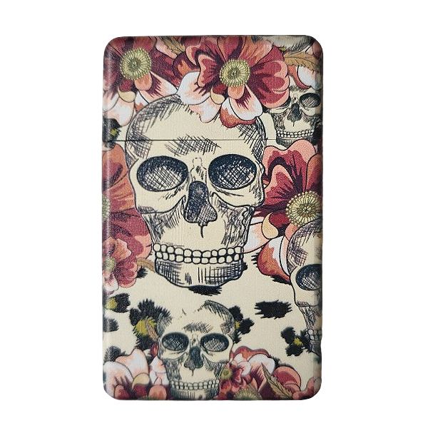 Aansteker skull roze bloemen