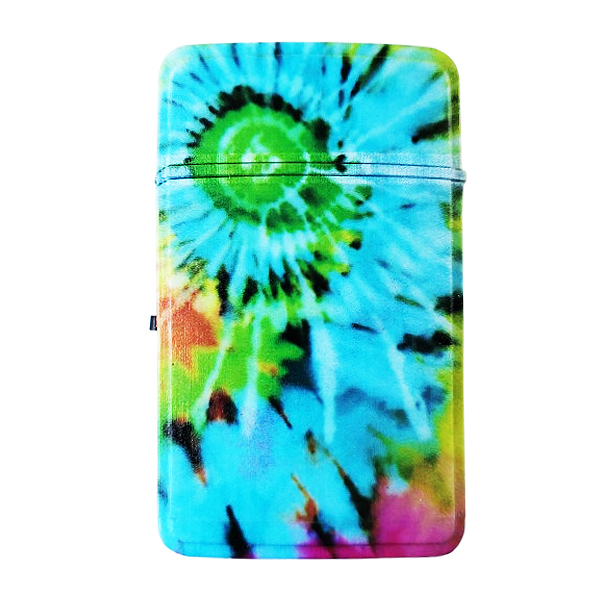 Aansteker tie dye blauw, groen, roze, geel