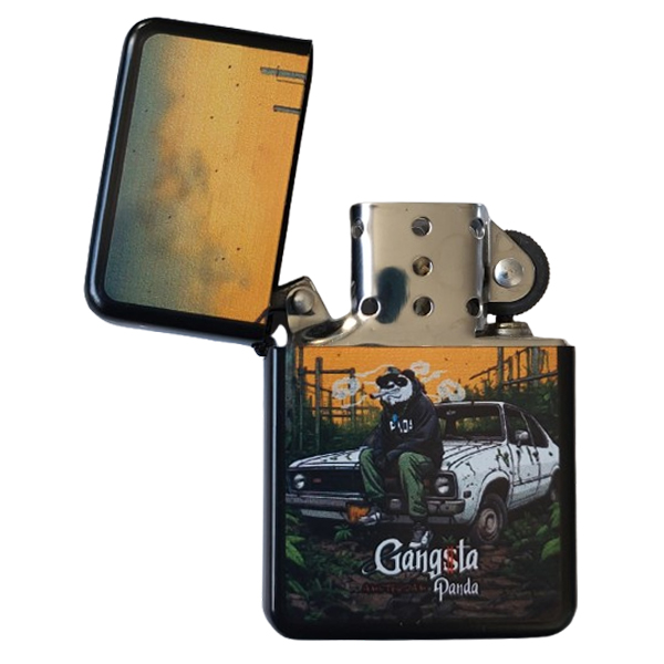 Aansteker gangsta panda witte auto