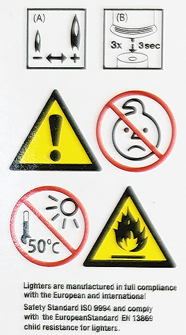 Aansteker rubber paars