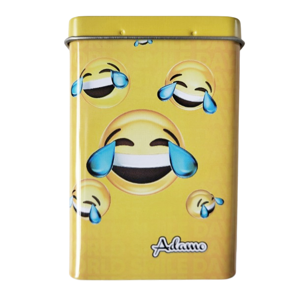 Leuk sigarettenblikje met lachende smileys